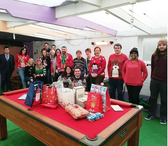 Christmas jumper day and present swapping 