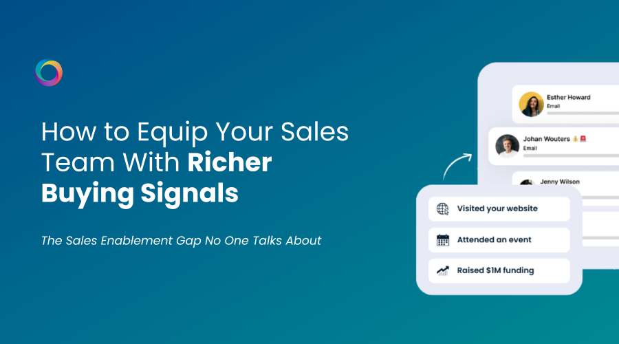 How to Equip Your Sales Team With Richer Buying Signals